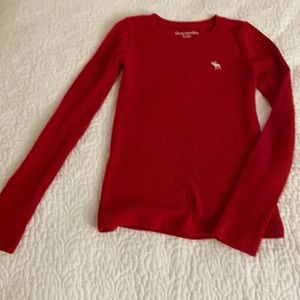 Abercrombie kids red stretch top